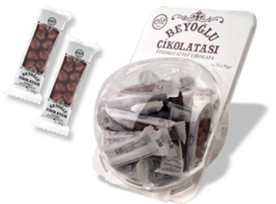 Elit Çikolata Beyoğlu Chocolate with Hazelnut Set of 6   27 gr 